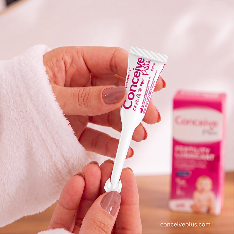 Conceive Plus Pampadulas para sa Fertilidad (8x4g Naunang Punuang Aplikador) - Pampadulas para sa Fertilidad