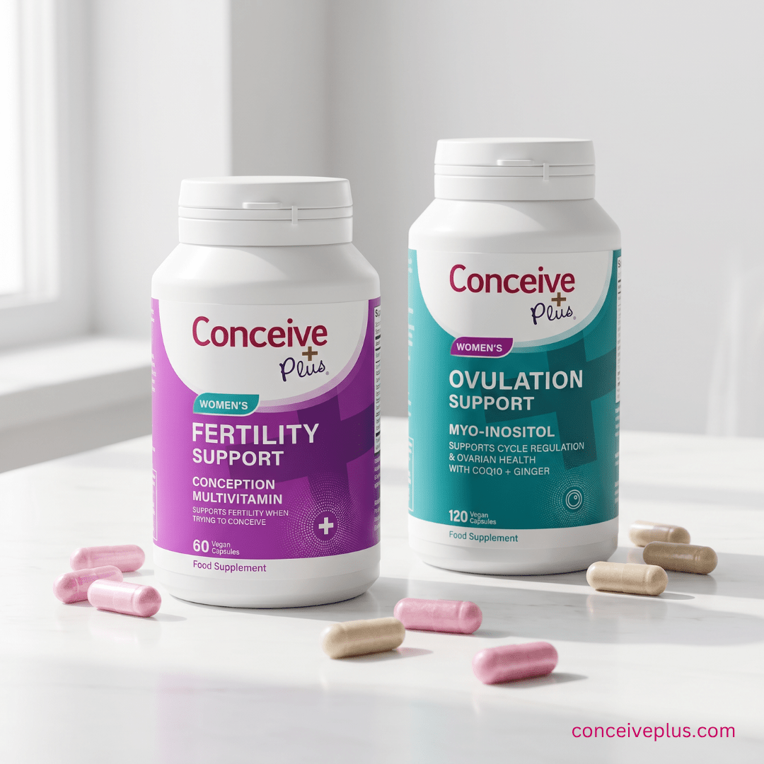 Conceive Plus Maximum Fertility Bundle - Kumpletong Kit para sa Fertilidad - Mga Suplemento para sa Fertilidad ng Babae